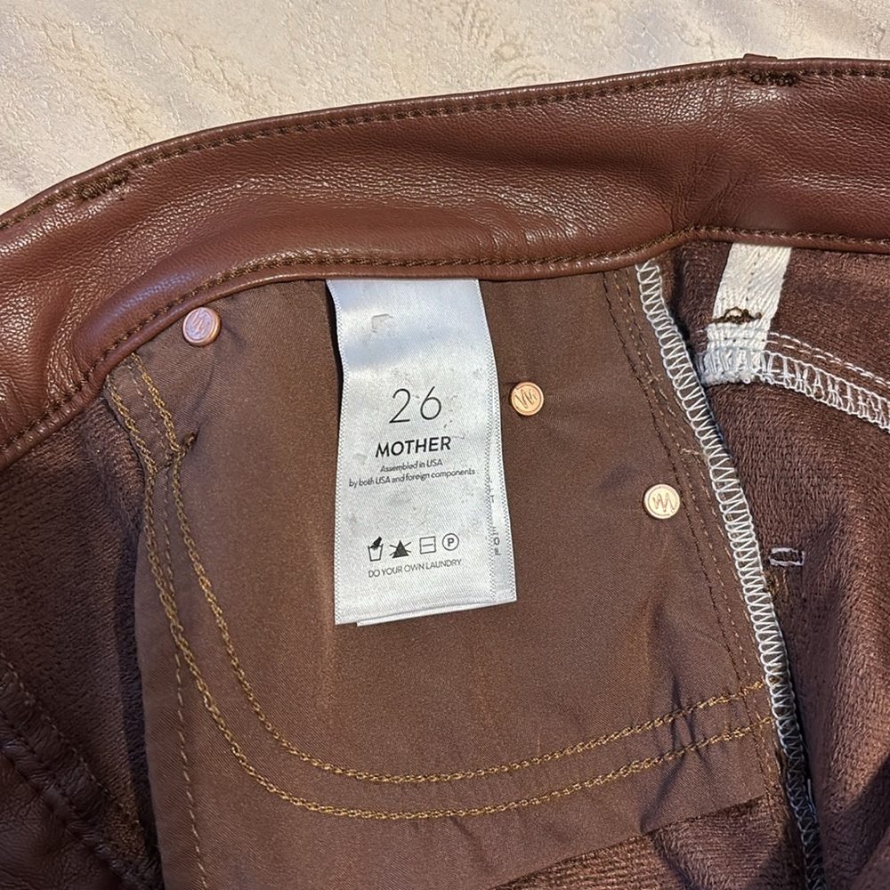 MOTHER Brown Ankle & Cropped Jeans - Picture 5 of 6
